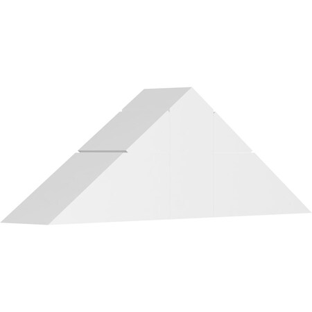 Ekena Millwork Saratoga Architectural Grade PVC Gable Bracket, 36"W x 12"H x 6"D x 6"F, 8/12 Pitch GBP036X12X0606SAR00